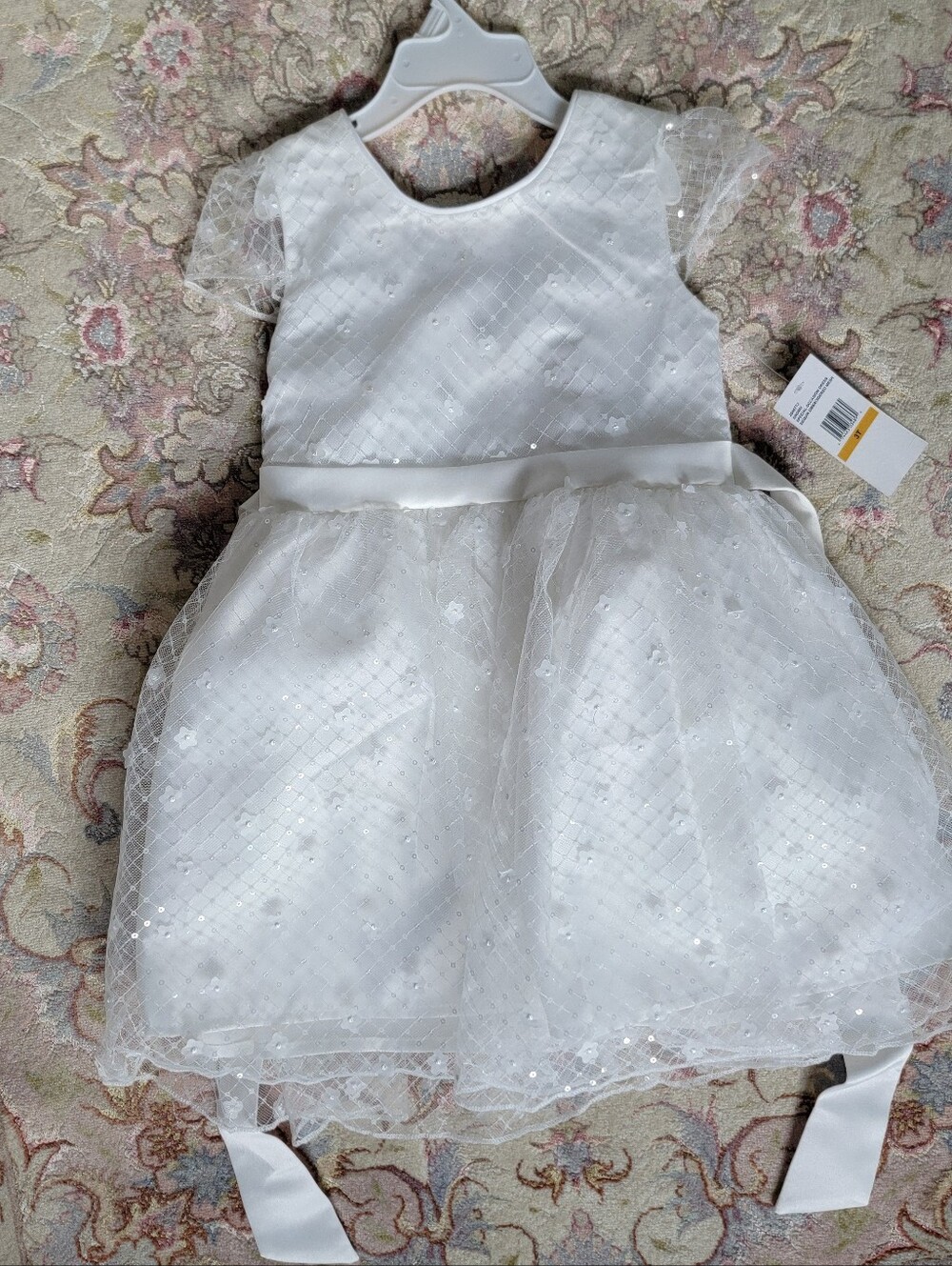 Jessica Simpson Girls 3T Sequin Mesh Special Occasion Dress NWT